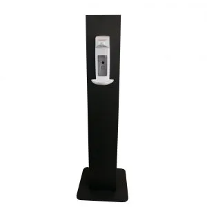 Euraneg SD110-d Standsäule Stahl schwarz Desinfektionssäule