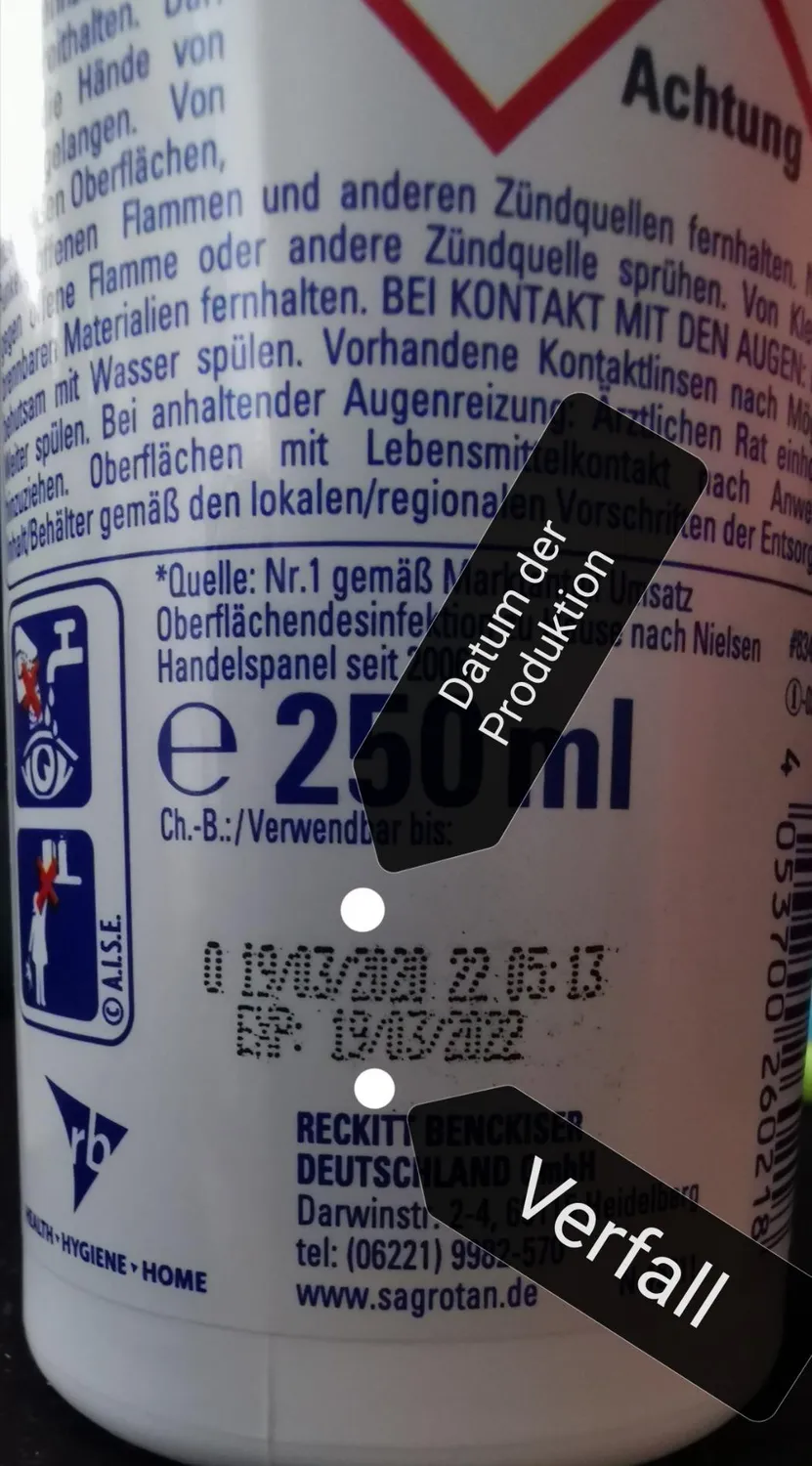 Sagrotan Hygiene Pumpspray Desinfektionsspray 10x250ml antibakteriell