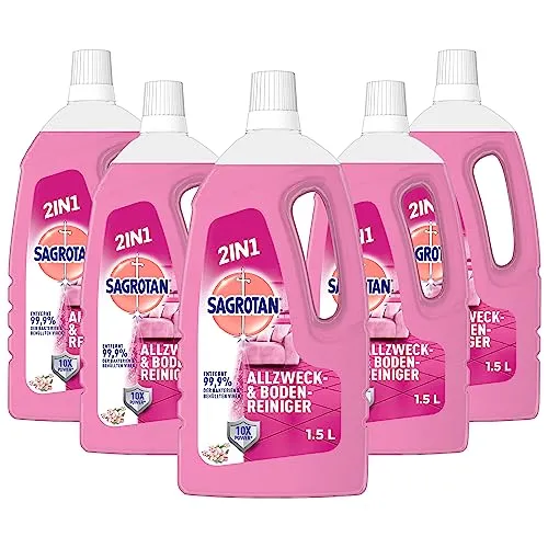 Sagrotan Allzweck-Reiniger Blütenfrische Desinfektion 5x1,5l 2in1