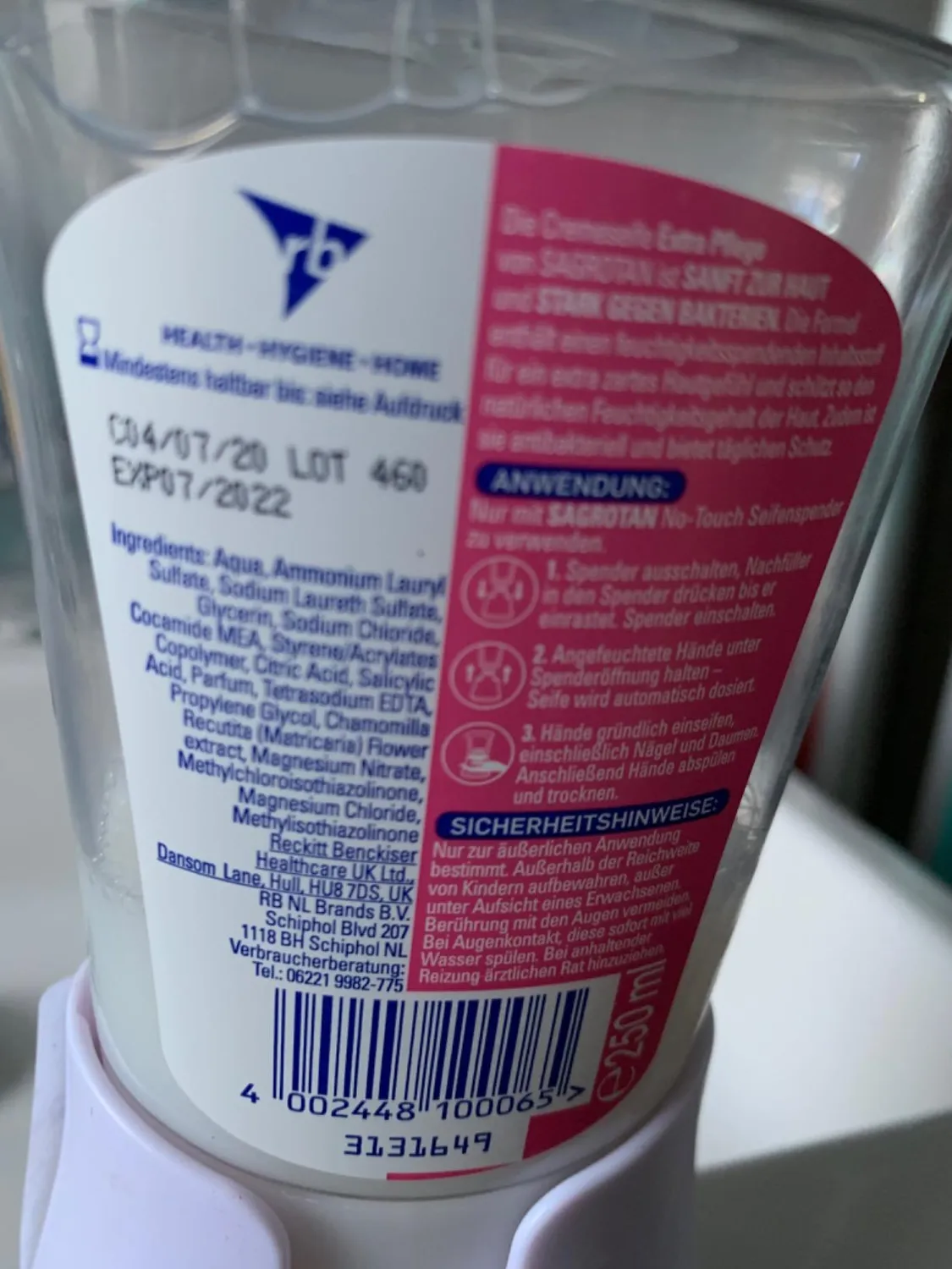 Sagrotan No-Touch Flüssigseife Kamille 5x250ml Nachfüller