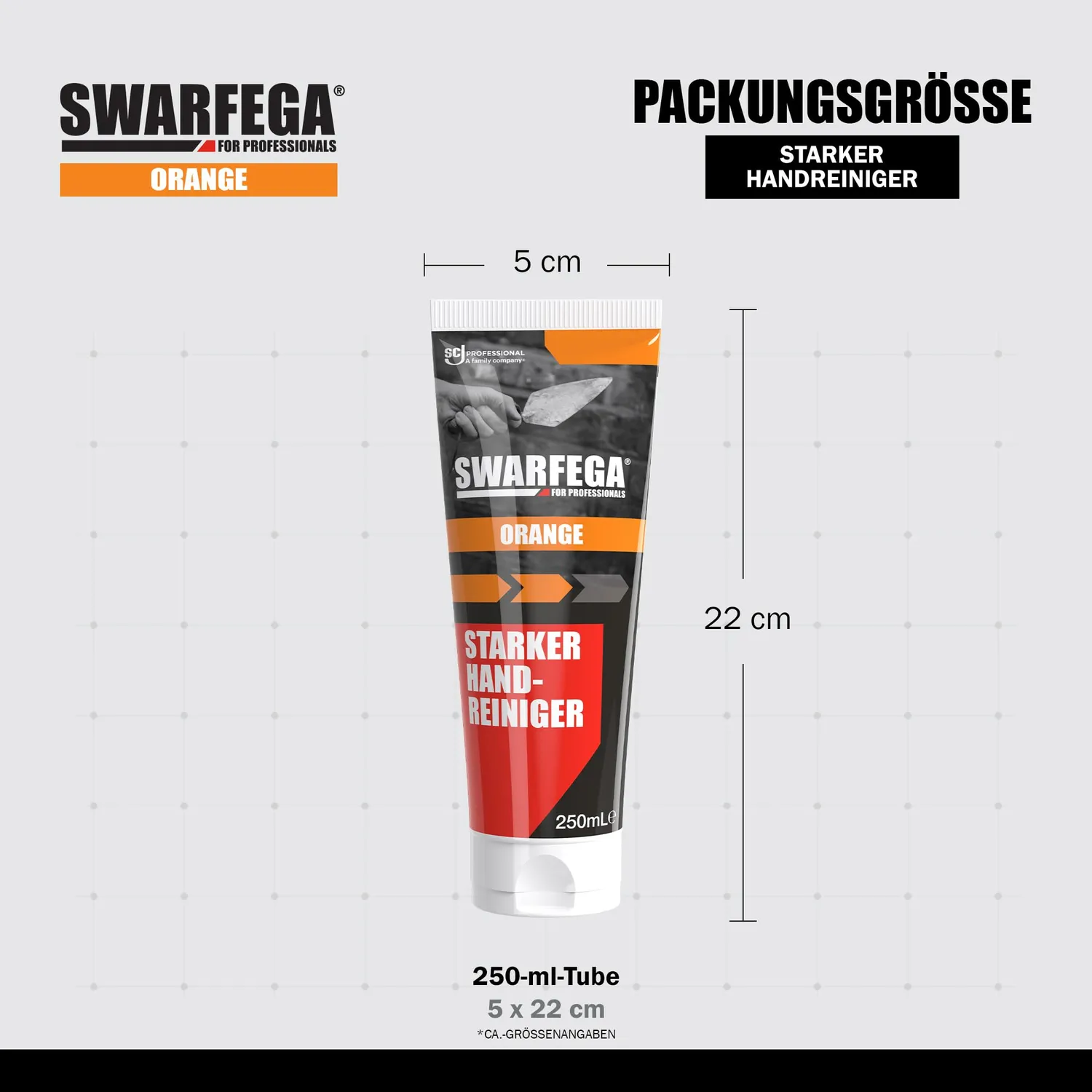 SC Johnson Swarfega Orange Handreiniger 250ml Tube Orange