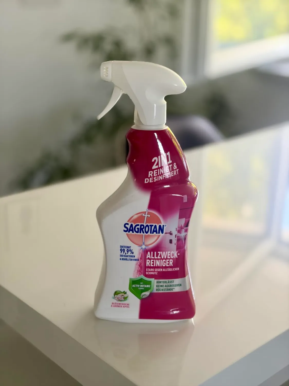 Sagrotan 2in1 Allzweck-Reiniger Spray 6x750 ml Apfel-Blüte