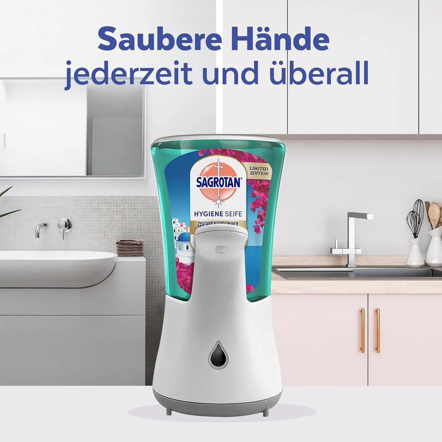 Sagrotan No-Touch Starter-Set Seife Floral Coast 4x250ml