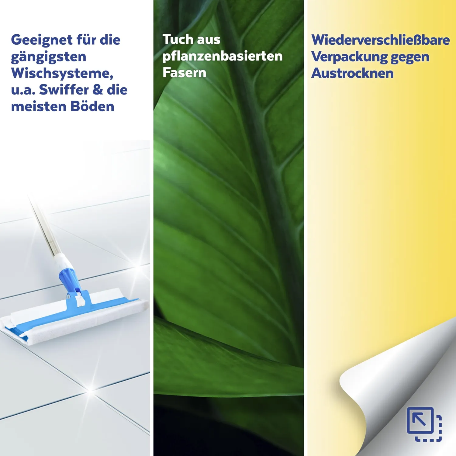 Sagrotan Bodenreinigungstücher 150 Stück 15x10 Wischsystem