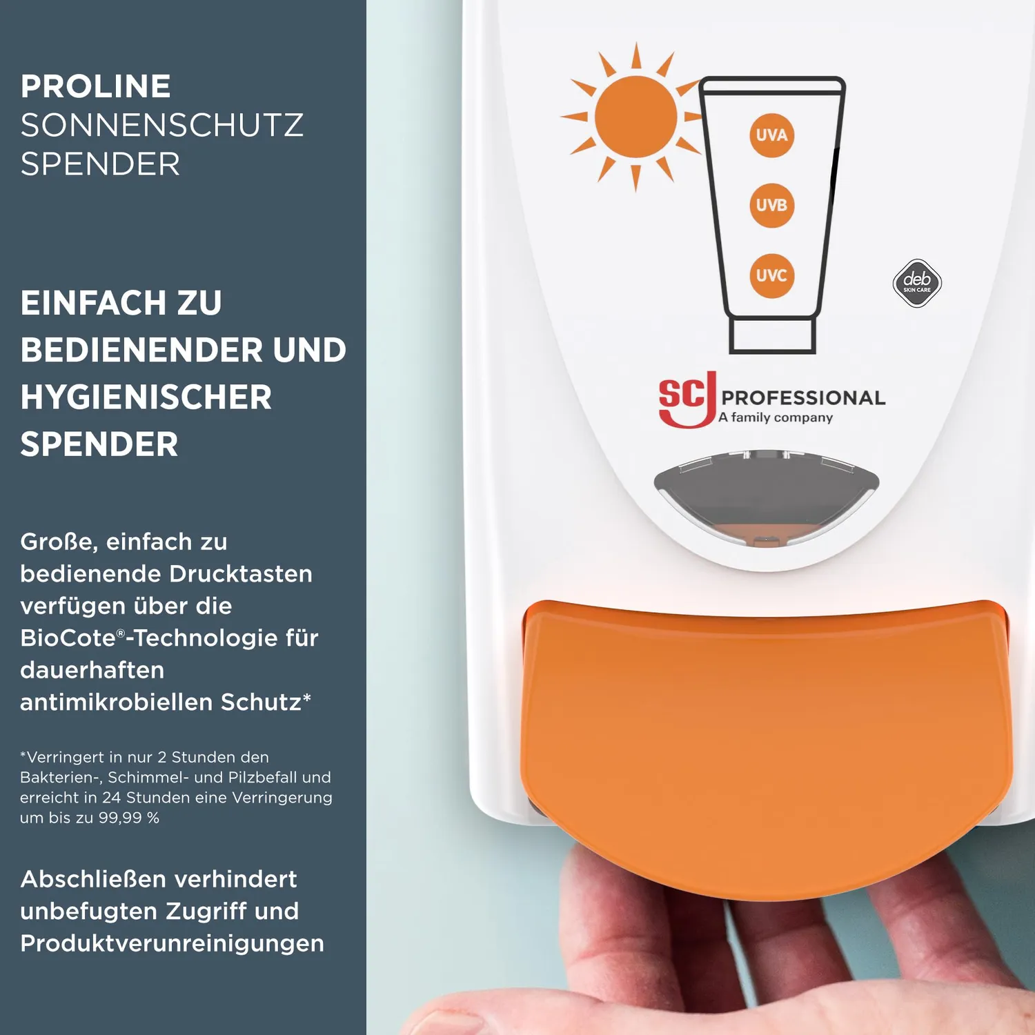 SC Johnson Sonnenschutz Spender 1 L Sonnencreme dosiert