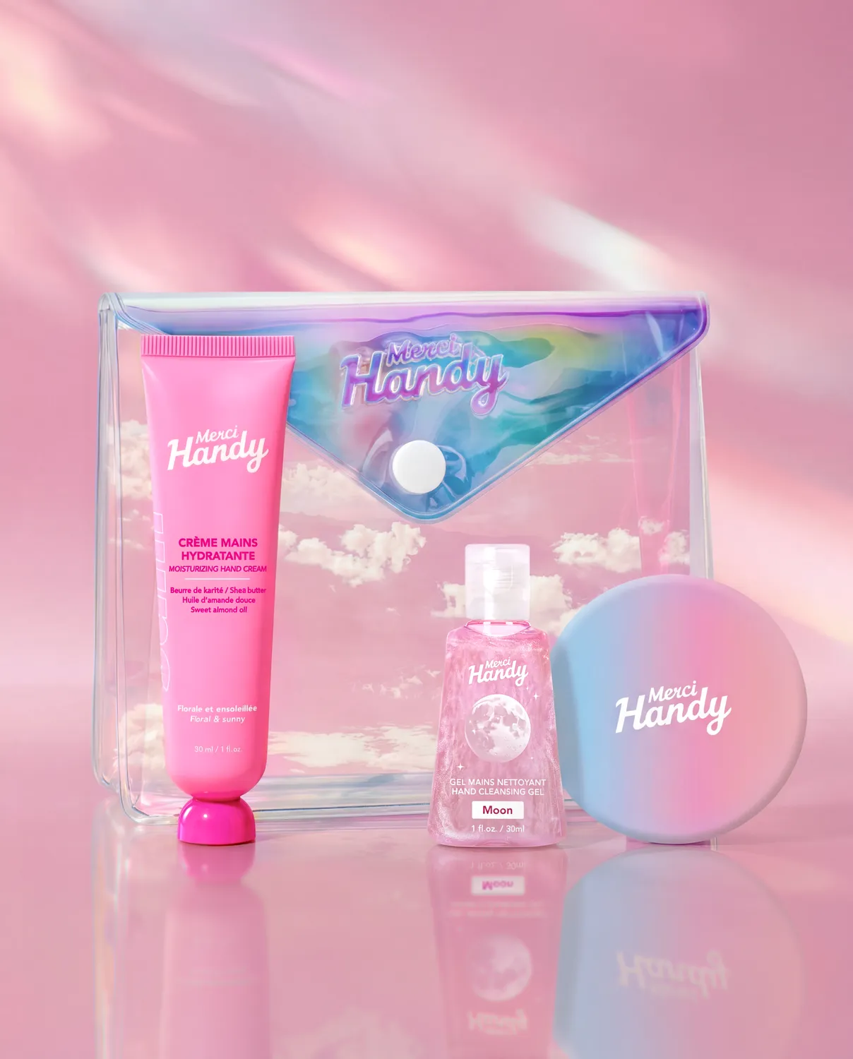 Merci Handy Kit Mains Moon Handset Gel+Creme Cassis