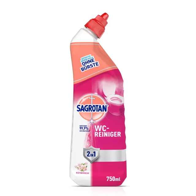 Sagrotan WC-Reiniger Blütenfrische WC-Gel 750 ml Antischmutzfilm