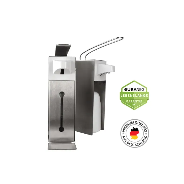 Euraneg SD6000 Armhebelspender Edelstahl 500/1000ml