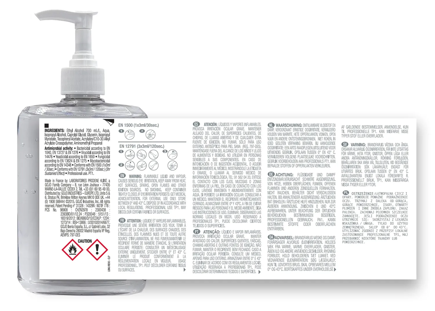 Purell Advanced Händedesinfektionsmittel 2x500ml Pumpflasche unparfümiert