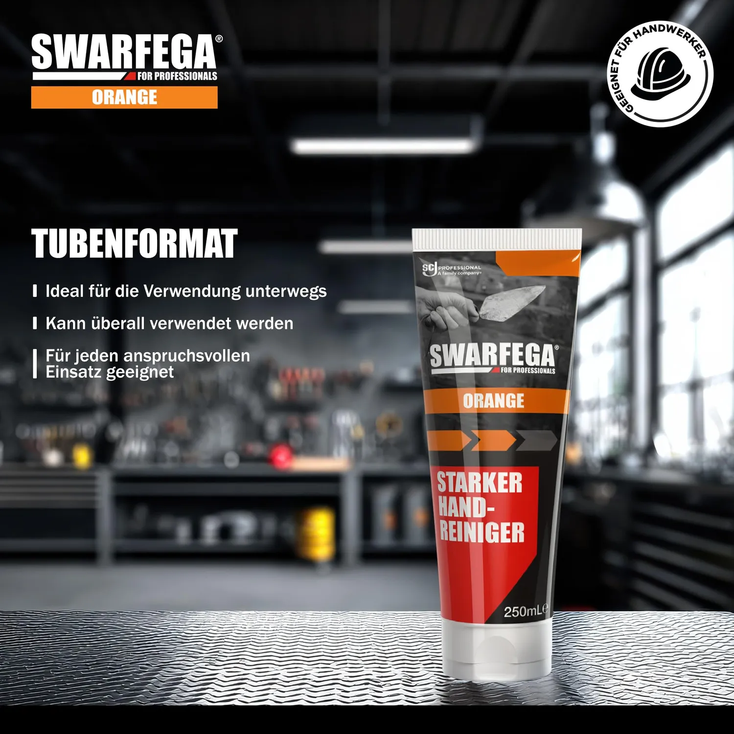 SC Johnson Swarfega Orange Handreiniger 250ml Tube Orange