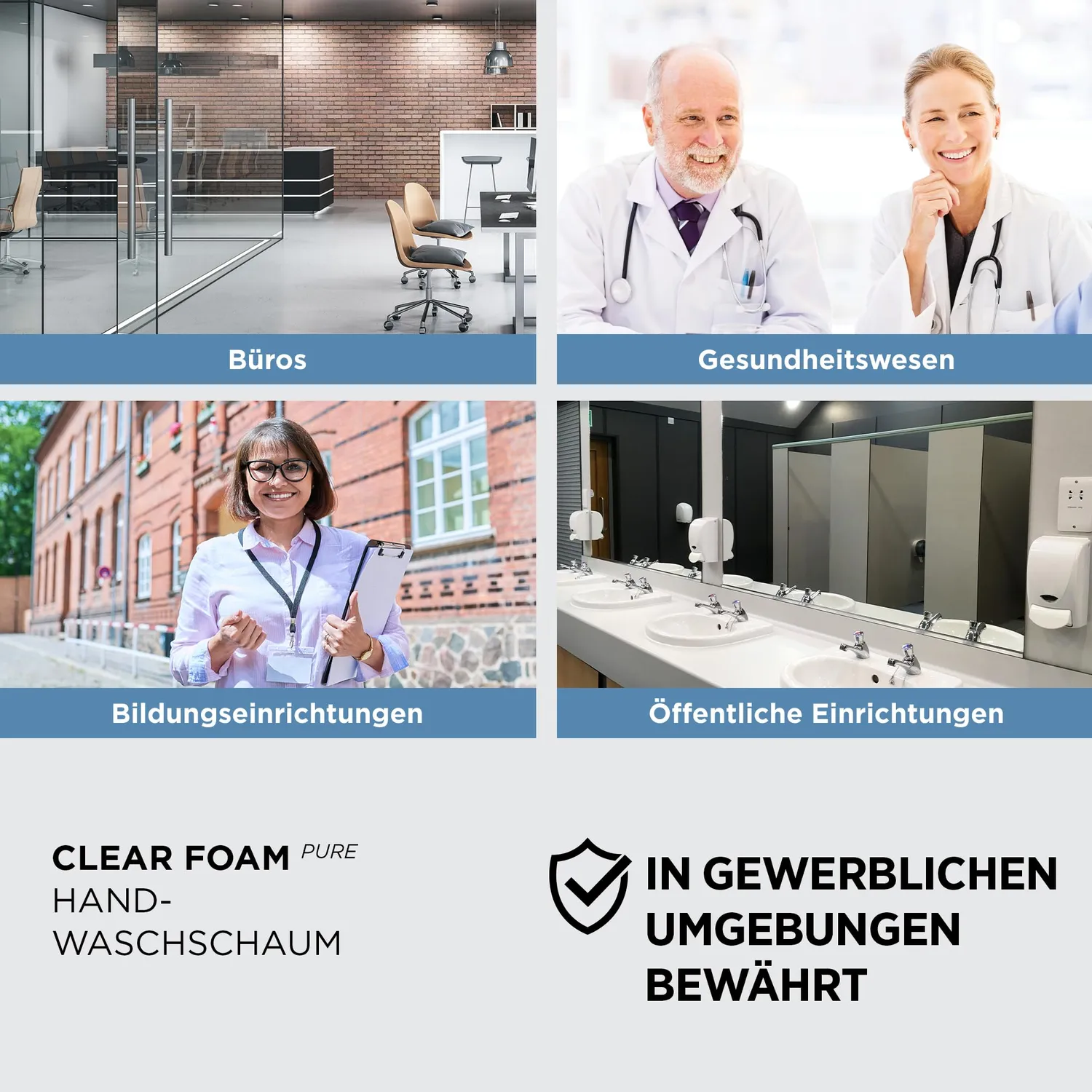 SC Johnson Clear Foam Pure Schaumseife 1L Starter-Set parfümfrei
