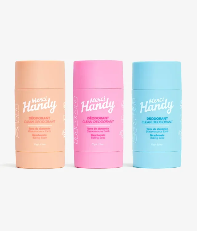 Merci Handy Deodorant Trio Sun Earth Moon 3er