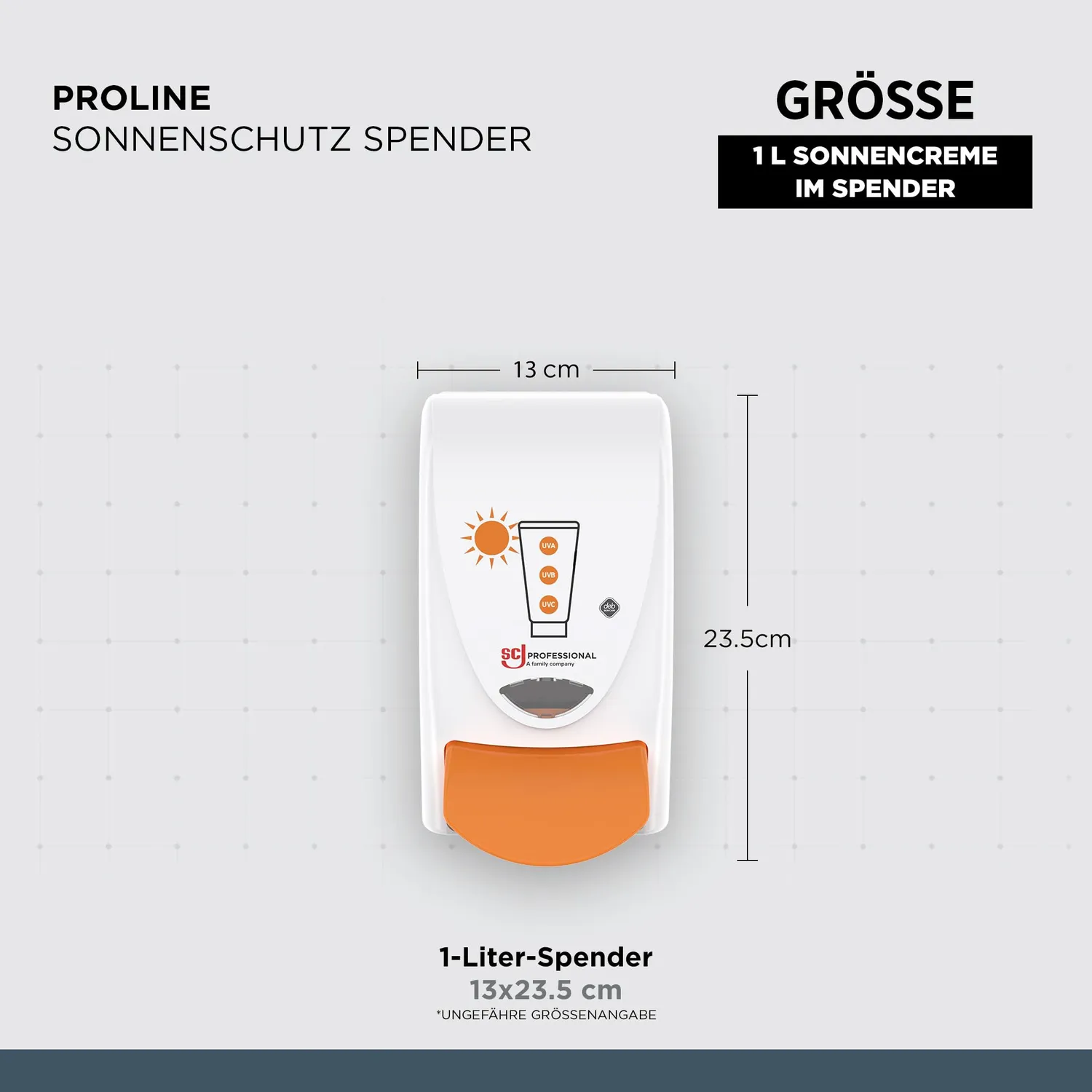 SC Johnson Sonnenschutz Spender 1 L Sonnencreme dosiert