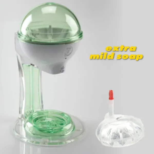 Germstar G2 Spender 12oz Starter Set Weiß/Grün Milde Seife