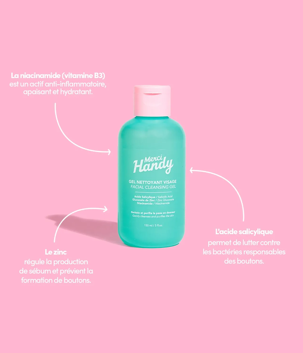Merci Handy Gel Nettoyant Gesichtsreinigung Niacinamid