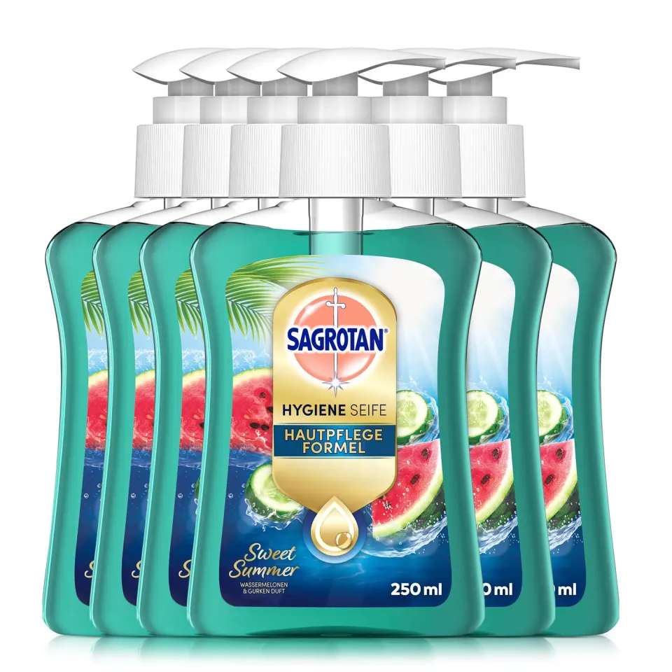 Sagrotan Sweet Summer Handseife 6x250ml Wassermelone