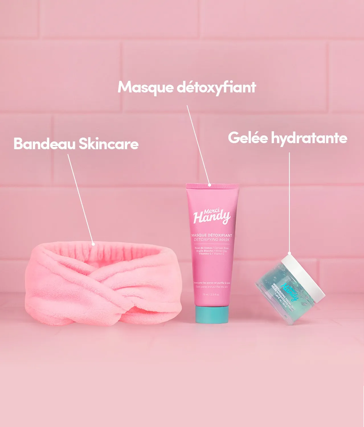 Merci Handy Skin Detox Heroes Gesichtsset 3-teilig Tonerde