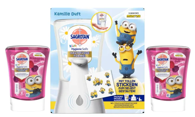 Sagrotan No-Touch Kids Starter-Set Seife Kamille Wildbeere