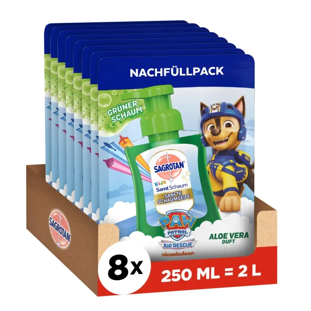 Sagrotan Kids Schaumseife Aloe Vera 8x250ml Paw Patrol