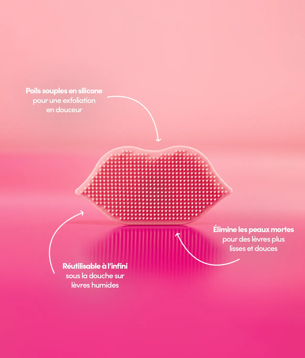 Merci Handy Lèvres Lippenpflege-Set 3-teilig Bürste Öl Balsam