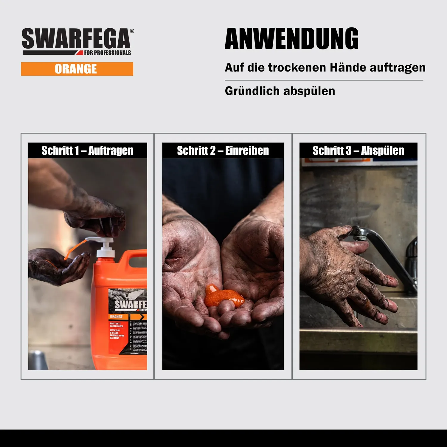 SC Johnson Swarfega Orange Handreiniger 5L Pumpe fettlösend
