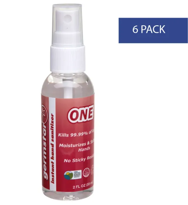 Germstar ONE Handdesinfektionsspray 6x59ml Spearmint 70% Alkohol