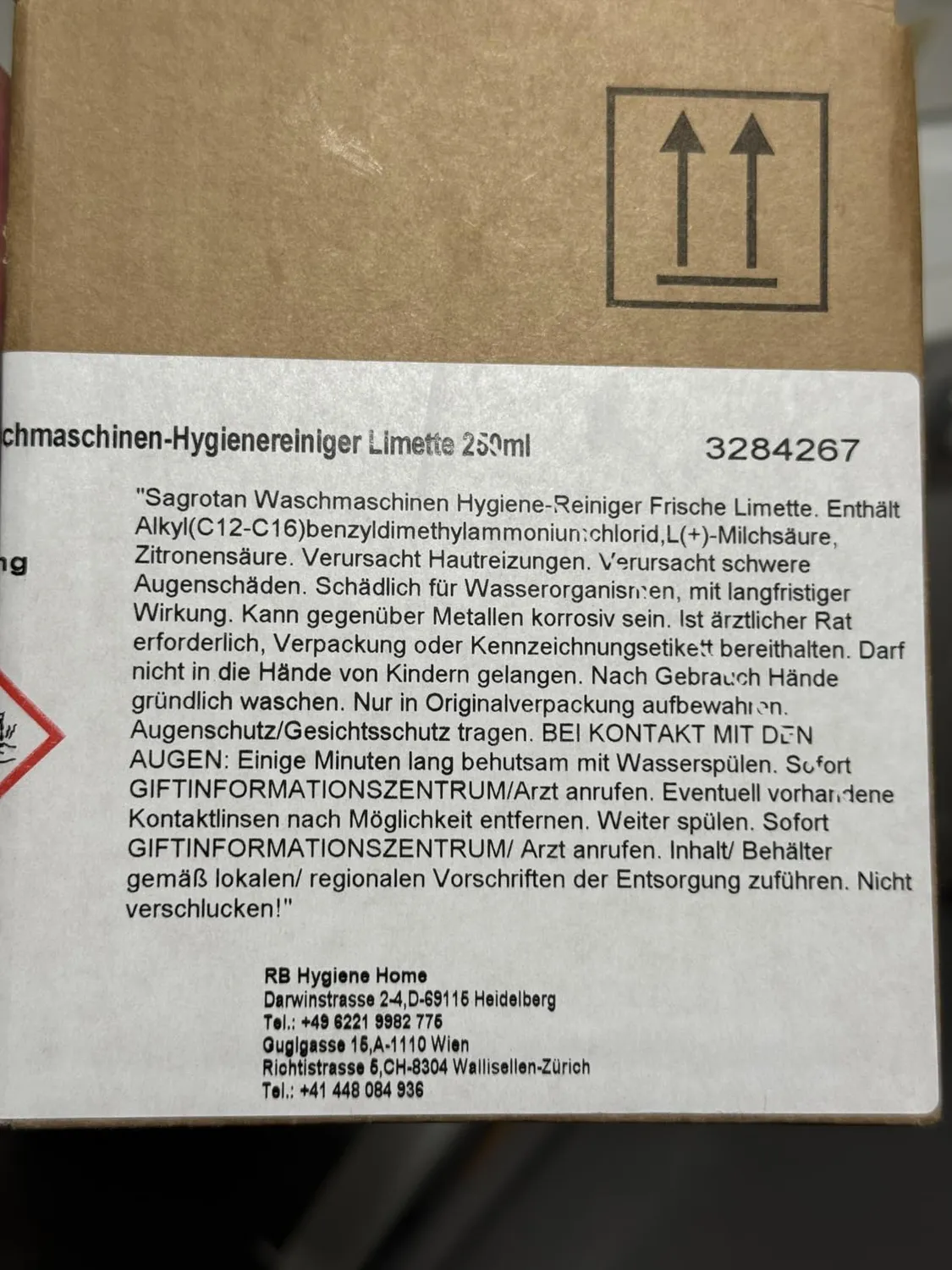 Sagrotan Waschmaschinen Hygiene-Reiniger Limette 4x250ml