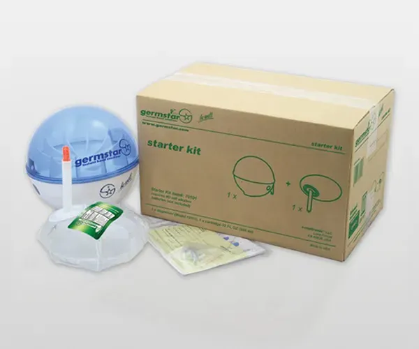 Germstar 32oz Starterset Weiß/Blau Citrus Schaum 946 ml