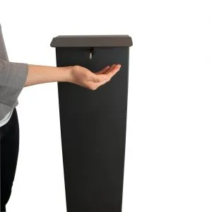 Euraneg SD115 Desinfektionssäule Fußbedienung Stahl schwarz