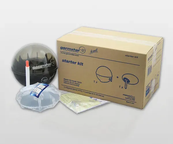 Germstar 32oz Starterset Desinfektionsspender Black Smoke Original
