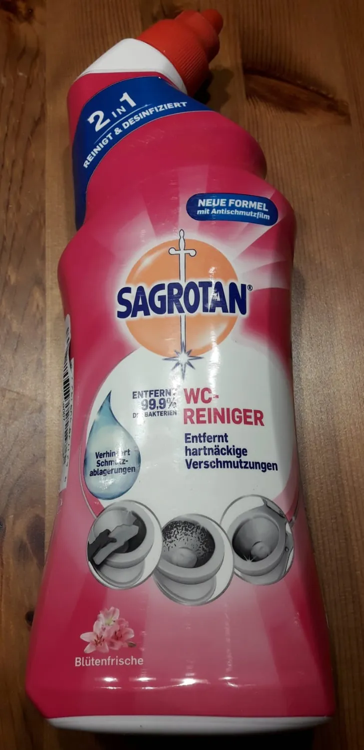 Sagrotan WC-Reiniger Blütenfrische WC-Gel 750 ml Antischmutzfilm