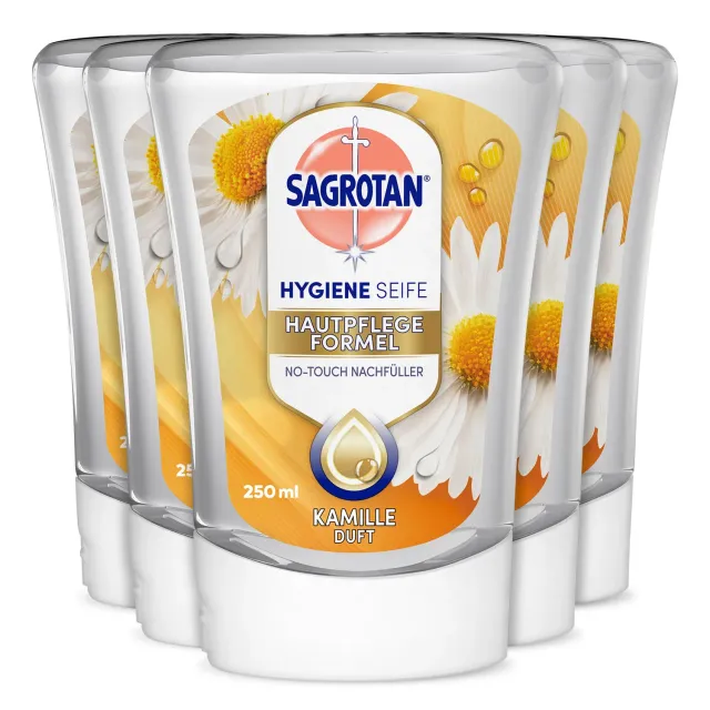 Sagrotan No-Touch Flüssigseife Kamille 5x250ml Nachfüller