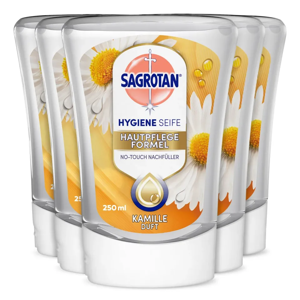 Sagrotan No-Touch Flüssigseife Kamille 5x250ml Nachfüller