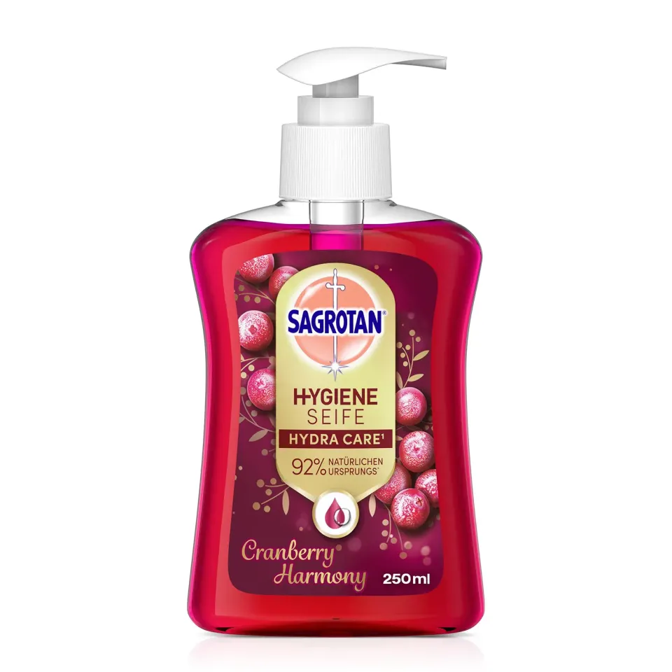 Sagrotan Cranberry Handseife 6x250ml Seifenspender Limited Edition