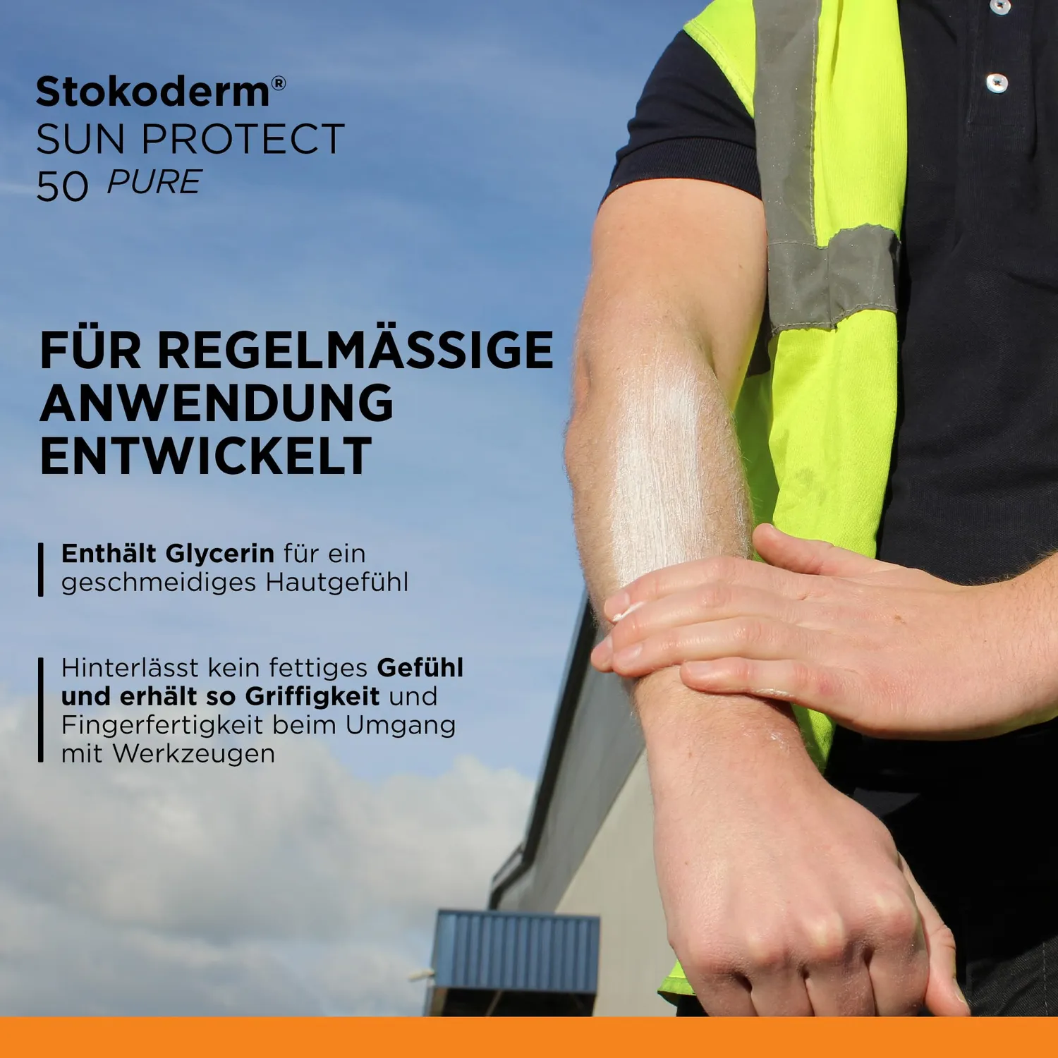 Stokoderm Sun Protect 50 Pure Sonnencreme 100ml LSF 50
