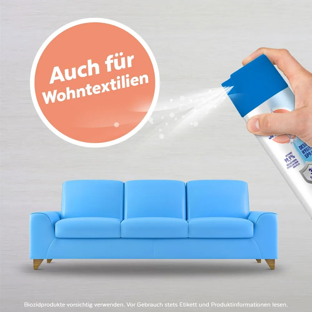 Sagrotan Hygiene Spray Desinfektionsspray 3x400ml frisch