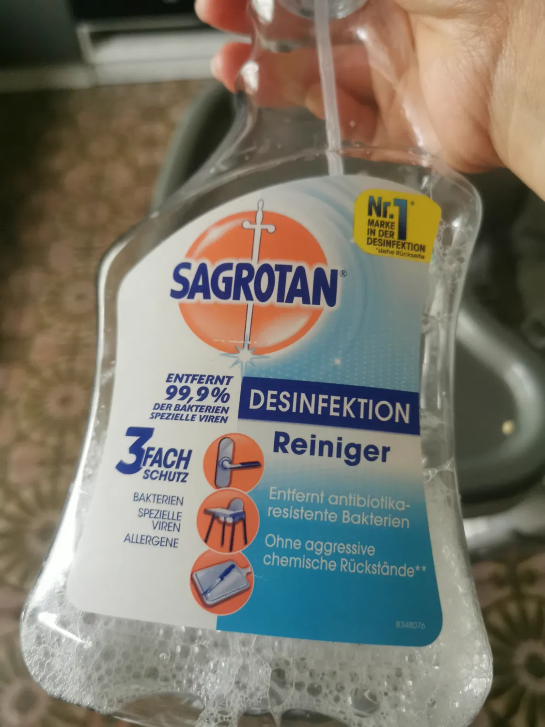 Sagrotan Desinfektions-Reiniger Spray 500ml ohne Bleiche