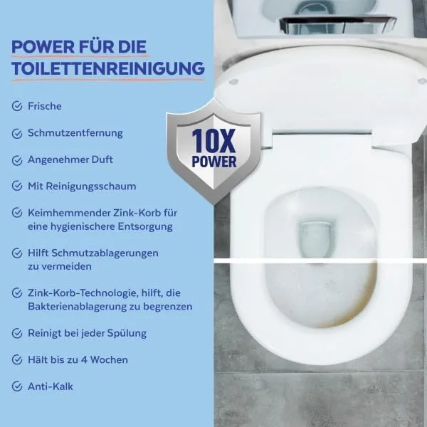 Sagrotan Hygiene Plus WC-Spüler 3er Pack Zitrone frisch