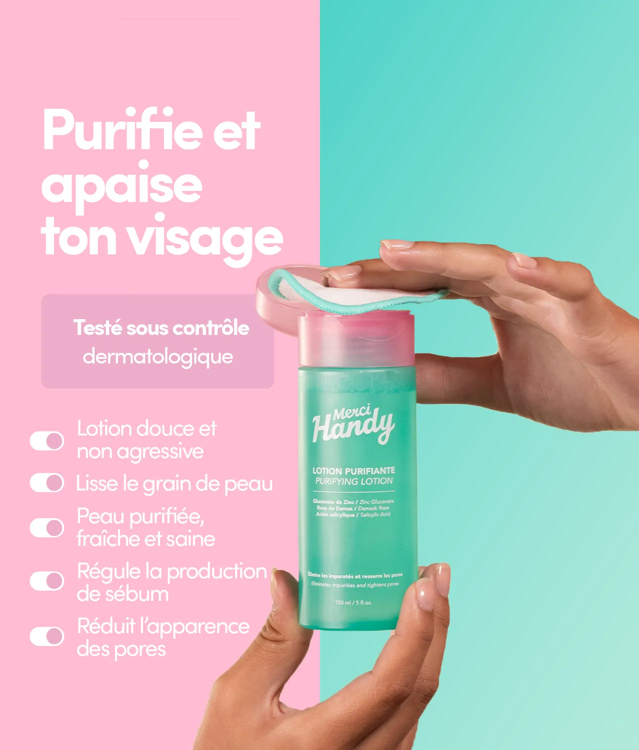 Merci Handy Routine Zéro Brillance Gesichtsset fettige Haut