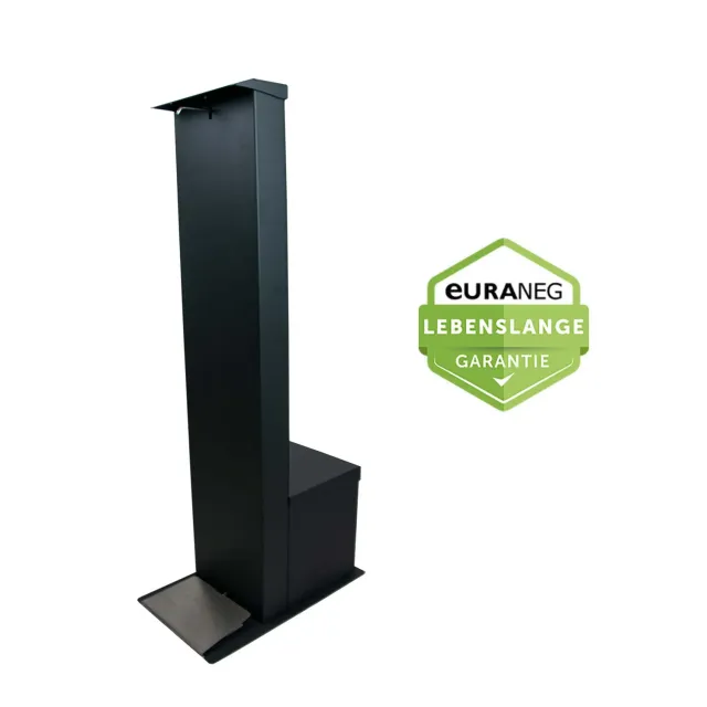 Euraneg SD115 Desinfektionssäule Fußbedienung Stahl schwarz