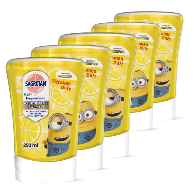 Sagrotan Kids No-Touch Handseife Zitrone 5x250ml Minions