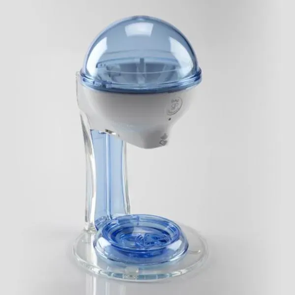 Germstar G2 12oz Spender Weiß-Blau berührlos Nachfüllung
