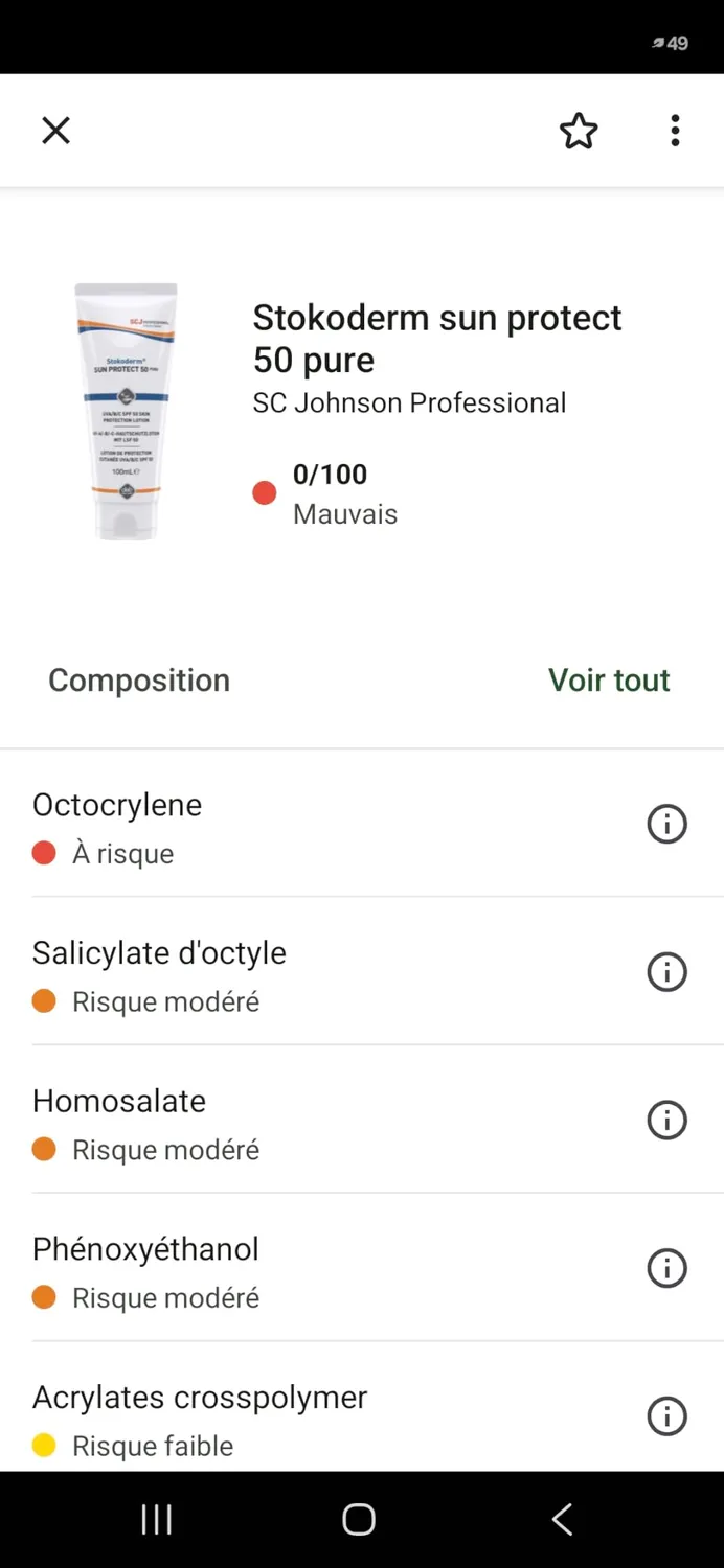 Stokoderm Sun Protect 50 Pure Sonnencreme 100ml LSF 50
