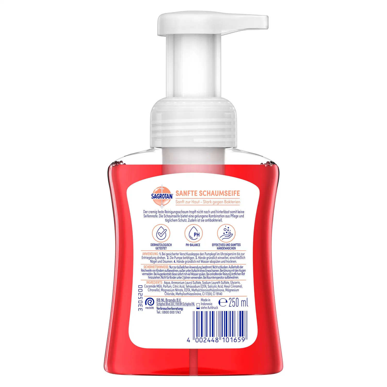 Sagrotan Samt-Schaum Kirschblüte Rose 250 ml Seife
