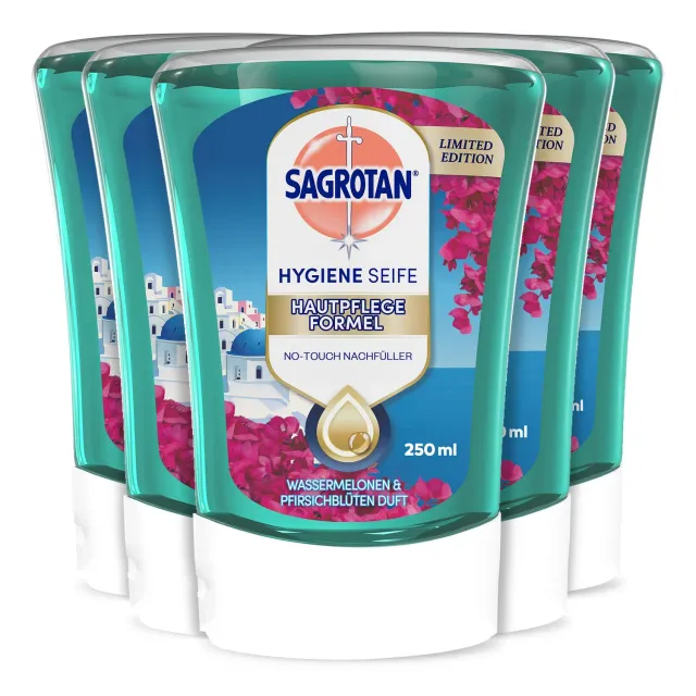 Sagrotan No-Touch Nachfüller Floral Coast 5x250ml Seife