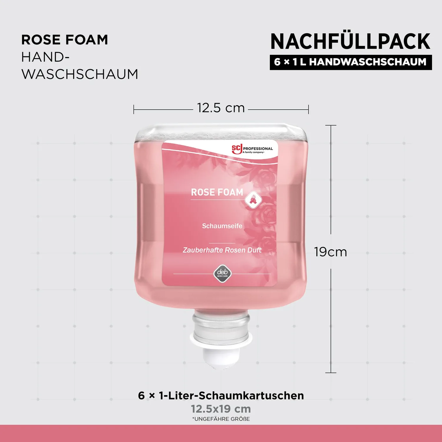 SC Johnson Professional Refresh Rose Foam Schaumseife 1 L Rosenduft